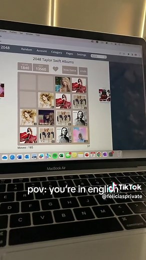 Taylor Swift 2048 Game Update Featuring Impsicyfruitcup | POV: You're in English