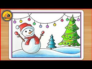 Easy Christmas Drawing ❄ 🎅 Christmas Tree Drawing 🎄 Drawing Competition 🎖🏆 Tutorial