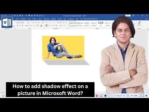 How to add shadow effect on a picture in Microsoft Word?