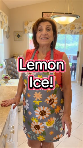 Mama Dina on Instagram: "This Lemon Ice (Granita) is a must try before summer is over! Only 3 ingredients for this tasty and refreshing treat!🍋🧊 #mamadina #lemonice #granita #italianice #homemade #nopreservativesadded #allnatural #kidfriendlyrecipe #easydessert #fyp #grandma"