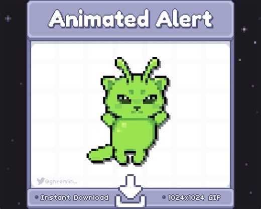 Glorp Cat Dance Meme Animated Twitch Stream Alert | Stream Decoration GIF - Etsy