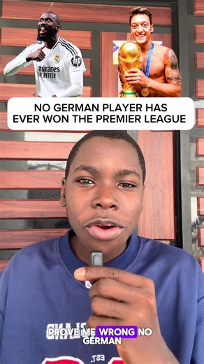 No German player has ever won the premier league #germany #premierleague