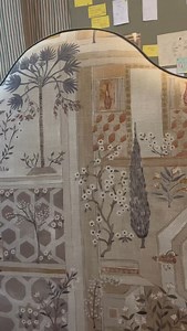 29K views · 1K reactions | A beautiful custom super king headboard. This is to go with the huge footstool I just made.. the customer designed the shape herself and again chose simply wonderful fabric combinations. This @sanderson1860 “Sultan Garden” works perfectly with the @romo_fabrics Linara piping. #upholstery #furniture #interiors #fabric #headboard #design #handmade #upholstered #bespoke #smallbusiness | Pucci Upholstery | Facebook