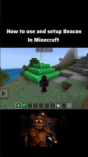 How to use and setup Beacon to #minecraft #shorts