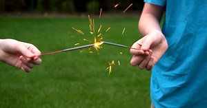 Sparklers are dangerous for kids