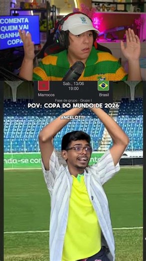 Kenji reage ao eoSenna - Copa De 2026 Brasil x Marrocos 😂