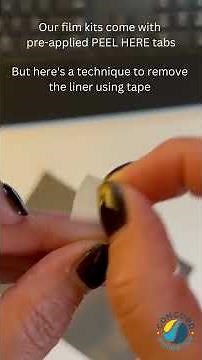 How to Remove Window Film Liner with Tape