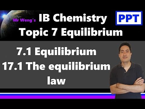 IB Chemistry HL Topic 7 Equilibrium FULL PPT