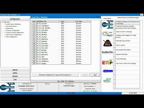 Installing & Configuring Collection Engine | BUSY Customization Tutorial