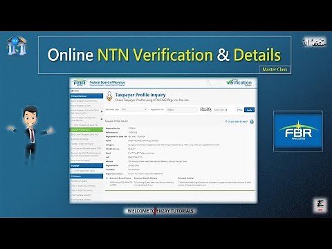 NTN Verification Online on FBR | Online NTN Inquiry | Why we Verify NTN | Check Taxpayer NTN Details