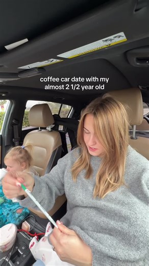Wholesome Coffee Car Date with My Toddler