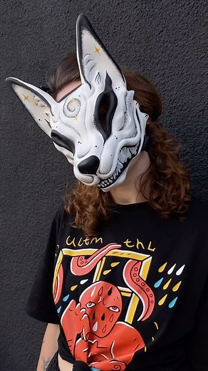 9.2K views · 192 reactions | Beautiful Kitsune mask by @shadow.moon.ink Sold Out . . . #kitsunemask #kitsune #foxmask #kitsunetattoo #samuraitattoo #geisha #wolftattoo | Workshop RS | Facebook