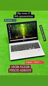 7.6K views | Hp core i7 8th genaration 16GB-512GB PRICE-43800¥ Windows 11 Charger and mouse free COD OK ✅ For order inbox only our page | Tokyo electric & halal shop | Facebook