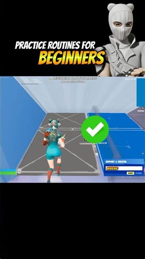✅EDIT COURAE PRACTICE MAP FOR BEGINNERS✍️ #fortnitemap #fortnitepractice #editcourse
