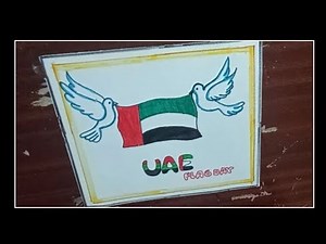 UAE flag Day 2021/how to draw UAE flag Day poster/UAE flag Drawing
