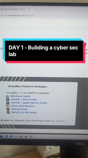 Day 1 - building a cyber security lab #cybersecurity #lab #tech #fyp #blueteam #redteam #uni #graduation #learn