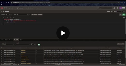 #oracleapex #payrollsystem #sql #databasedevelopment #underdevelopment | Aqib Ali Shah