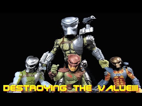 Lanard Predator Deluxe Jungle Hunter And Cloaked, Berserker, City Hunter - Destroying The Value