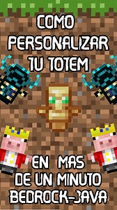 10K views · 183 reactions | Personaliza Tu Totem Minecraft Java-Bedrock #minecraft #granjasminecraft #minecraftshorts #minecraftbuilds #minecraftpe #minecrafttutorial #minecraftbedrock #minecrafter | Tgamer0311 | Facebook