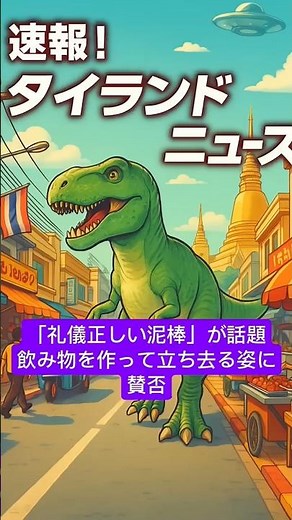 「礼儀正しい泥棒」。タイ中部で発生し話題ニュースに。 #タイ旅行 #タイ #タイのニュース #バンコク