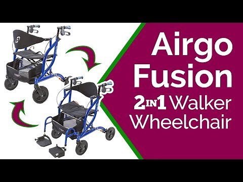 Airgo Fusion Walker Wheelchair | 4-wheeled walker & transport chair