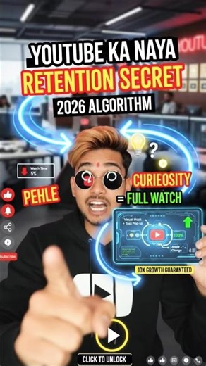 YouTube Retention Secret 2026: 0 to 1M Views Formula! 🚀 #shorts #YouTubeGrowth2026 #Nandramviral