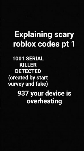 Explaining scary roblox errors part 1
