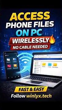 Access Android Phone Files on PC Wirelessly | No Cable Needed 🔥 #shorts