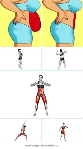 😳 Super Easy! - Lose Belly Fat! 👆 #waistworkout #fatloss