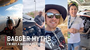 12K views · 436 reactions | So far we've learned that baggers are great daily riders, exceed performance expectations, and can be ridden by all sizes from small to tall - but maybe you're still not sure a bagger is right for you? Here, on our last episode of Bagger Myths, Aaron Colton and Frankie Garcia connect with some old friends from all genres of the motorcycle world who love their baggers. #indianmotorcycle #IndianChallenger #IndianChieftain | Indian Motorcycle | Facebook