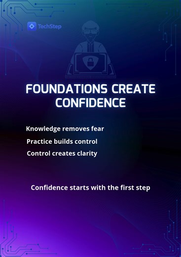 Strong foundations change everything. At TechStep, we don’t just teach cybersecurity — we help you practice real skills that build confidence fast. No experience needed. Hands-on learning. Real career pathways. If you’ve been thinking about getting into tech, this is your sign. 👉 Register now and start your cybersecurity journey today. https://www.techstepfoundation.org