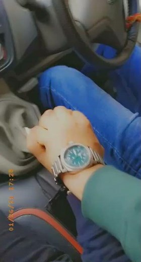 Couple's romantic car driving video