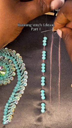 Master the Running Beading Stitch with This Tutorial