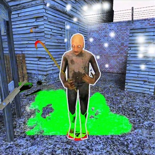 granny grandpa and me vs freeze trap in granny chapter 1 gameplay 😆| #granny #gaming #gameplay