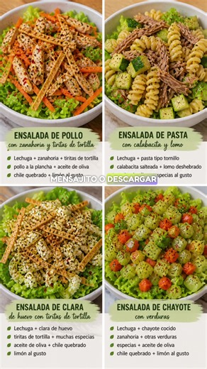 🥗💚 “Arma tu ensalada” para pacientes en diálisis peritoneal o hemodiálisis ✨ Las ensaladas también pueden formar parte de una alimentación renal cuando se adaptan según las necesidades del paciente 🙌🏻 En terapia sustitutiva muchas veces se requiere mayor aporte de proteína de alto valor biológico 🍗🥚, además de cuidar porciones, líquidos y algunos minerales según los estudios de laboratorio y las indicaciones médicas 🩺 En esta idea pueden combinar: 🥬 Verduras bajas o moderadas en potasio 
