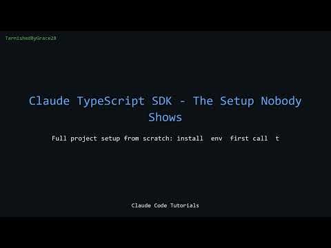 Claude TypeScript SDK — The Setup Nobody Shows #shorts