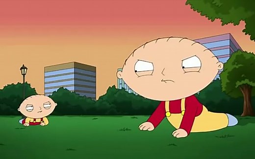 stewie VS evil stewie，但是倒放版