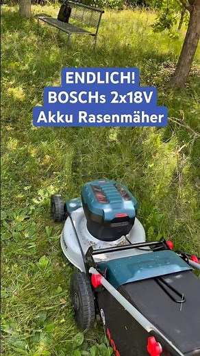 💙 BOSCH endlich mit PRO RASENMÄHER! GRA 18V2-46 im Speed Check #shorts #diy
