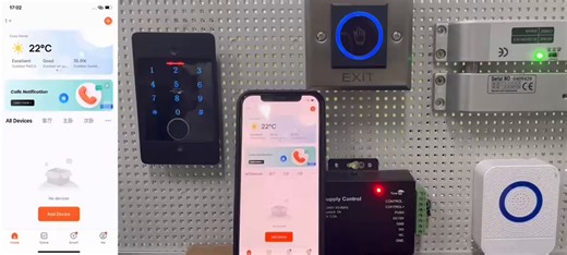 Tuya WiFi Smart Fingerprint Access Control Keypad System Setup & Feature Demo