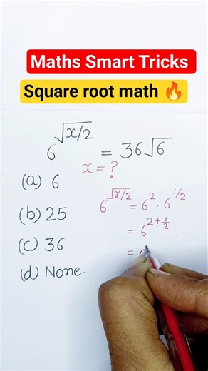 Square root math 🔥