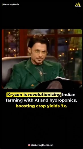 Marketing Media | Startup | Business on Instagram: "Kryzen is redefining agriculture in India through advanced technology. By combining AI with hydroponic farming, the startup claims to boost crop yields up to 7 times compared to traditional methods. The founders are seeking ₹75 lakh for 3% equity to scale their innovation and make high-yield, tech-powered farming accessible to more farmers. With a powerful mix of sustainability, efficiency, and smart technology, Kryzen has caught the attention