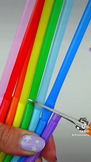 Answer @tiktok Reciclando popotes 🌈😉😘 #fyp #hellomaphie #diyfidgettoys #fidget #diy #poptubes #parati #foryoupage #SimsSelves