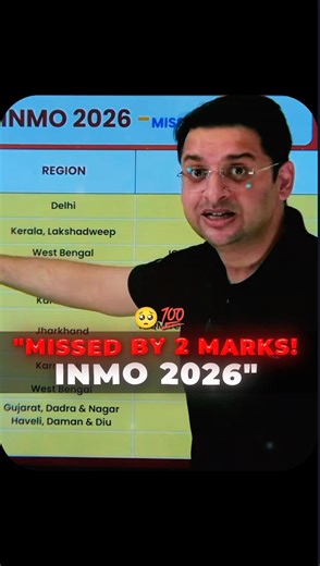 INMO 2026: 10 Students Missed Selection by Just 2 Marks | 30 Marks in INMO! 😱