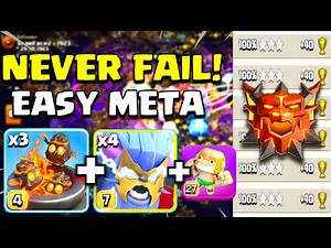 TH18 LEGEND RANK BATTLE Attack Strategy 🏆 - BEST SUPER YETI + FURNACE Attack Strategy Coc