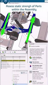 Assess static structural Analysis on Assemblies with SIMULIA Static Study!