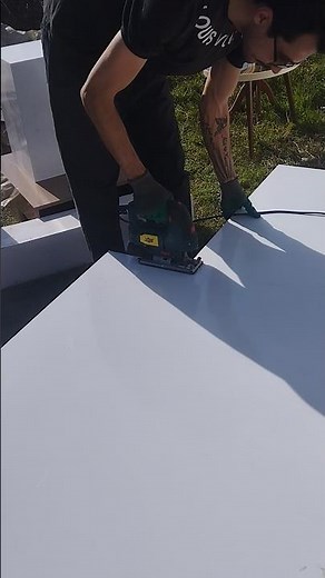 Cutting White MDF on the Floor Without a Workbench | Simple Woodworking