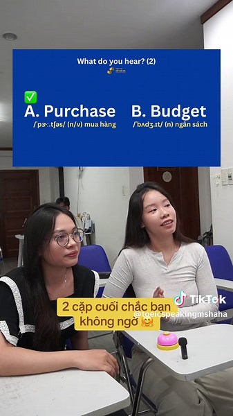 Tưởng nghe dễ, ai dè dễ nghe lộn. 1p test tai 🎯 #TOEIC #toeiconline #toeicspeaking #tips #english #speakenglish #vocabulary #luyenthitoeic #toeic4kynang #toeic2023 #cohaha #cokieutrang #learnontiktok #mshaha #mskieutrang #cohahatoeic #mshahatoeic #cotrangtoeic #giaotiep #tienganhgiaotiep #hoctoeic4skills