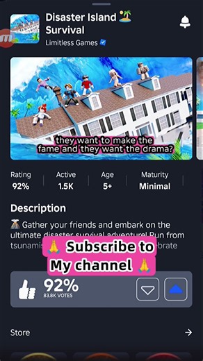 Why people are still playing Disaster Island Survival? they're not bored? LOL #roblox #robloxshorts