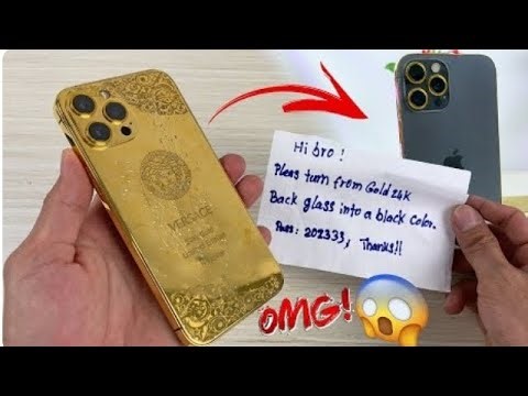 How to Turn iPhone 12 Pro Max Gold 24K VERSACE into a New Version Edition🥰