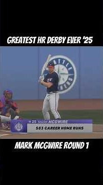Mark McGwire Round 1 * Greatest Home Run Derby Ever '25 #gaming #viral #baseball
